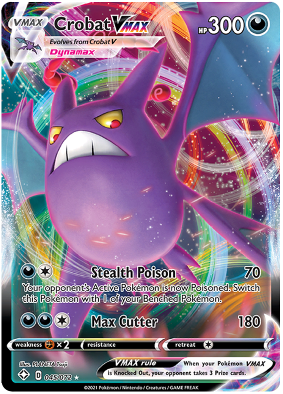 Crobat Vmax Shining Fates Pokemon Card